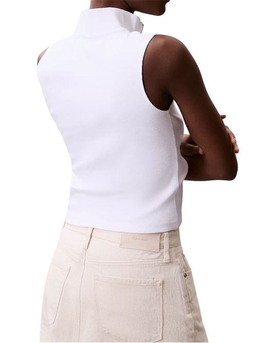 Canotta bianca in cotone Calvin Klein Jeans | LV047C909GYAA